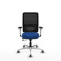 PIQUERAS Y CRESPO Silla de oficina Zulema Azul con Malla Negra