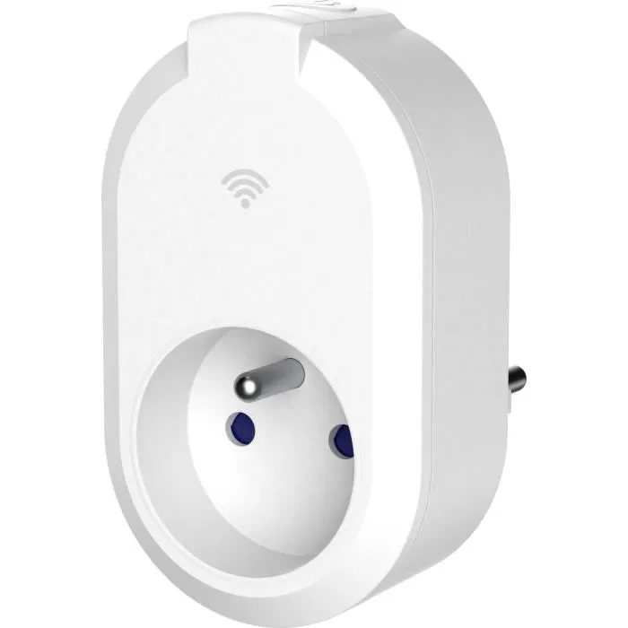 Link2Home Enchufe Inteligente WiFi 230V, Control por App y Voz, Compatible con Alexa y Google Home, Blanco