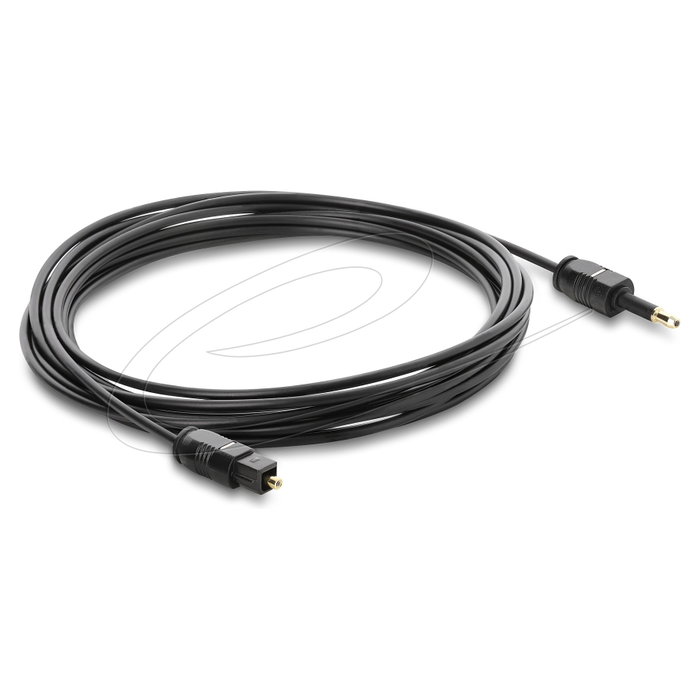 DeLOCK Cable de audio TOSLINK a Mini-TOSLINK 5 m negro