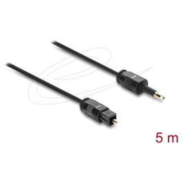 DeLOCK Cable de audio TOSLINK a Mini-TOSLINK 5 m negro