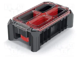 KISTENBERG MSX 25 Contenedor Colectivo con Particiones Negro