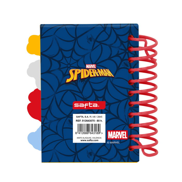 Safta Bloc de Notas A7 Spiderman Marvel