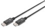 Digitus Cable de conexión DisplayPort Macho/Macho 10m Negro