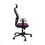 PIQUERAS Y CRESPO Silla de oficina Jorquera con mecanismo Sincro, Morado/Gris