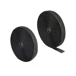 DeLOCK Cinta de gancho y bucle de alta resistencia 15 m x 25 mm negro