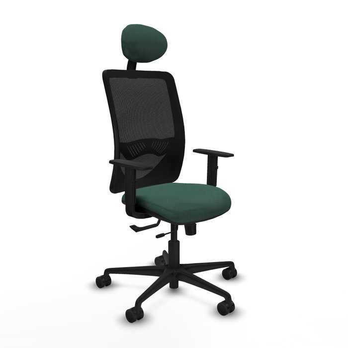 PIQUERAS Y CRESPO Silla de oficina Zulema con mecanismo Sincro/Traslack Verde botella y Negro PIQUERAS Y CRESPO Silla de oficina Zulema con mecanismo Sincro/Traslack Verde botella y Negro