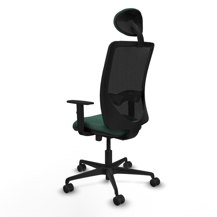 PIQUERAS Y CRESPO Silla de oficina Zulema con mecanismo Sincro/Traslack Verde botella y Negro PIQUERAS Y CRESPO Silla de oficina Zulema con mecanismo Sincro/Traslack Verde botella y Negro