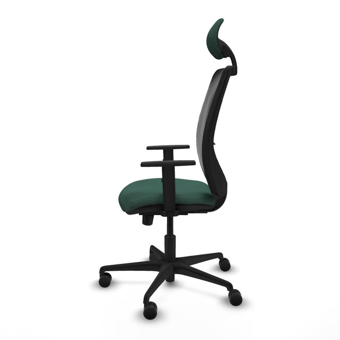 PIQUERAS Y CRESPO Silla de oficina Zulema con mecanismo Sincro/Traslack Verde botella y Negro PIQUERAS Y CRESPO Silla de oficina Zulema con mecanismo Sincro/Traslack Verde botella y Negro