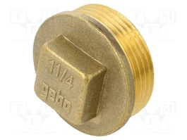 GEBO Tapón con Collarín BR G 1 1/4 de Latón