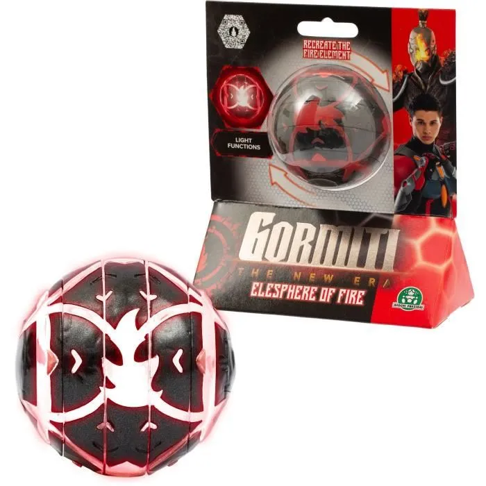 Gormiti GRV011 Elesphere Electrónica con Efectos de Iluminación de Fuego para Niños a partir de 4 Años