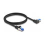 DELOCK Cable de red Patch cord Cat 6a S/FTP 1 m negro