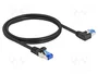 DELOCK Cable de red Patch cord Cat 6a S/FTP 1 m negro