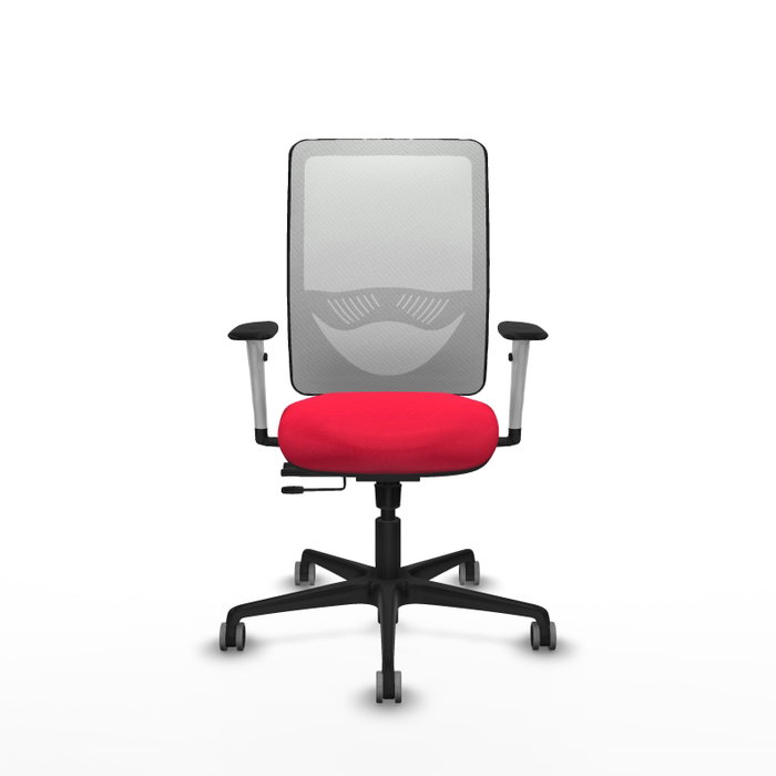 PIQUERAS Y CRESPO Silla de oficina Zulema con mecanismo Sincro/Traslack, Rojo y Blanco PIQUERAS Y CRESPO Silla de oficina Zulema con mecanismo Sincro/Traslack, Rojo y Blanco