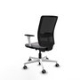 PIQUERAS Y CRESPO Silla de oficina Haches con mecanismo Sincro/Traslack Gris y Negro