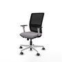 PIQUERAS Y CRESPO Silla de oficina Haches con mecanismo Sincro/Traslack Gris y Negro