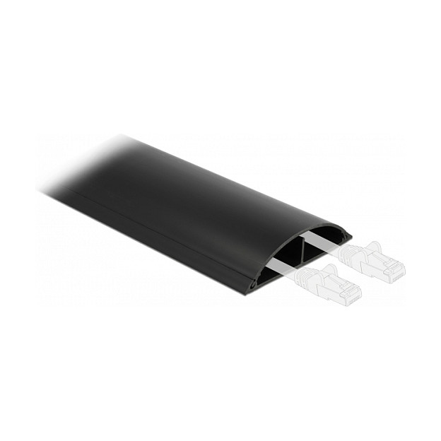 DeLOCK Canaleta para cables adhesiva 119 x 26 mm - 1 m negro DeLOCK Canaleta para cables adhesiva 119 x 26 mm - 1 m negro