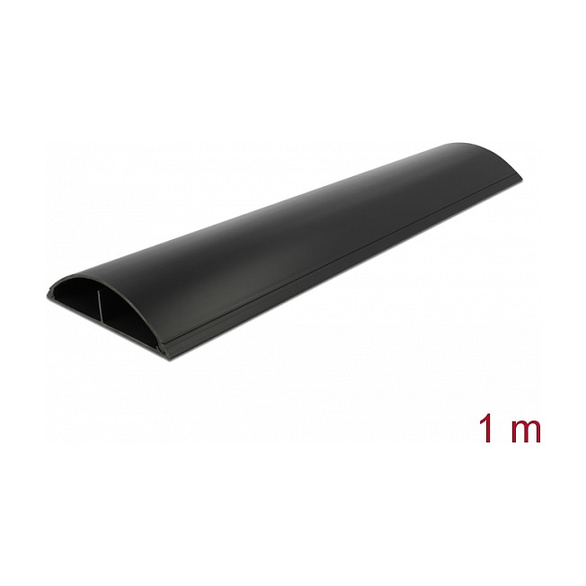 DeLOCK Kabelkanal autoadhesivo 119 x 26 mm - 1 m negro