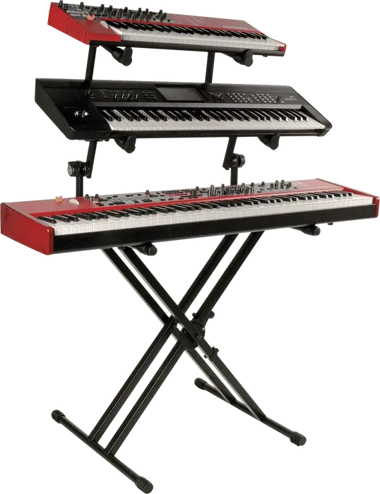 QUIKLOK Soporte Teclado Ql623 Formato "X" Doble Perfil Acero 3 Niveles Ajustable 120kg Negro Plegable QUIKLOK Soporte Teclado Ql623 Formato "X" Doble Perfil Acero 3 Niveles Ajustable 120kg Negro Plegable