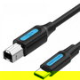 Vention Cable USB 2.0 Tipo C a Tipo B Impresora CQUBF 480 Mbps 1 Metro Negro