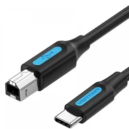 Vention Cable USB 2.0 Tipo C a Tipo B Impresora CQUBF 480 Mbps 1 Metro Negro