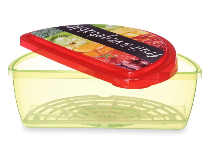 Leknes Tupper Fruta Vegetales Y Frutas 1.2 L 23x8x13cm (Set de 24)