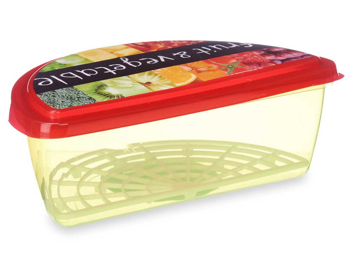 Leknes Tupper Fruta Vegetales Y Frutas 1.2 L 23x8x13cm (Set de 24)