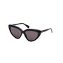 Max & Co Gafas de Sol MO0047 01A Mujer Lujo Cat-eye Montura Negra Brillante 55 mm