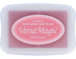 Tsukineko Versamagic Almohadilla de Tinta Petunia Rosada Efecto Tiza 95x65mm