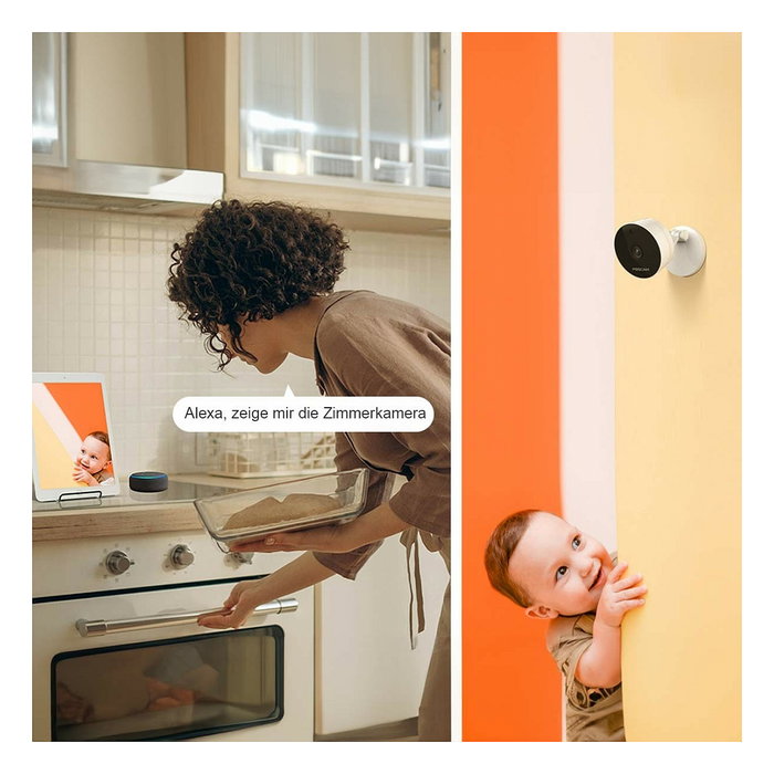 Foscam C5M Cámara de Vigilancia Blanca Inalámbrica 5 MP 3072 x 1728 Pixeles