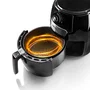 Haeger AF-M37.002A Freidora de Aire Caliente, 4.2 Litros, 1500W, Negra, Control Giratorio, Cesta Extraíble