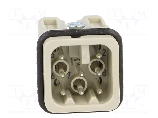 HARTING Han 8D-M Quick Lock 1,5mm² con plantilla de contacto macho