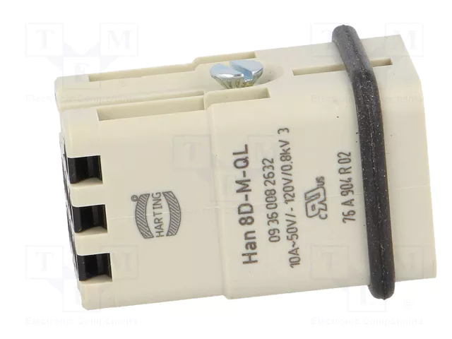 HARTING Han 8D-M Quick Lock 1,5mm² con plantilla de contacto macho