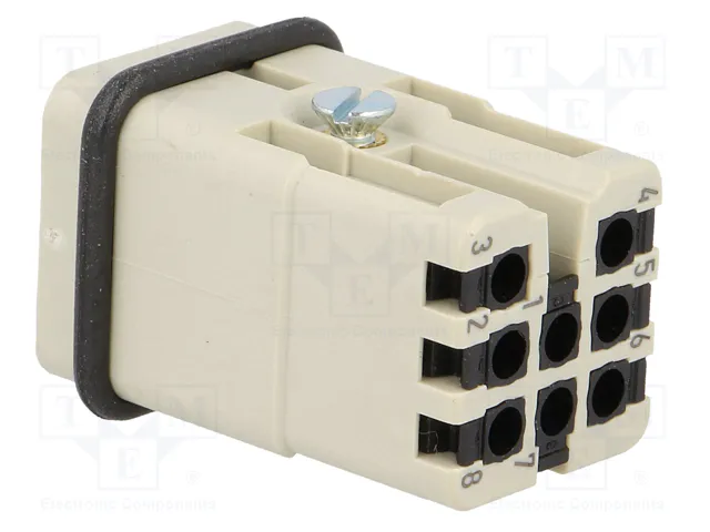 HARTING Han 8D-M Quick Lock 1,5mm² con plantilla de contacto macho