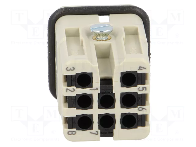 HARTING Han 8D-M Quick Lock 1,5mm² con plantilla de contacto macho