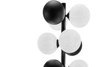 DKD Home Decor Lámpara de Pie Urban Negro Blanco 28 x 155 x 28 cm DKD Home Decor Lámpara de Pie Urban Negro Blanco 28 x 155 x 28 cm