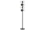 DKD Home Decor Lámpara de Pie Urban Negro Blanco 28 x 155 x 28 cm