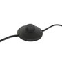 DKD Home Decor Lámpara de Pie de Metal y Cristal con Bolas, Negro