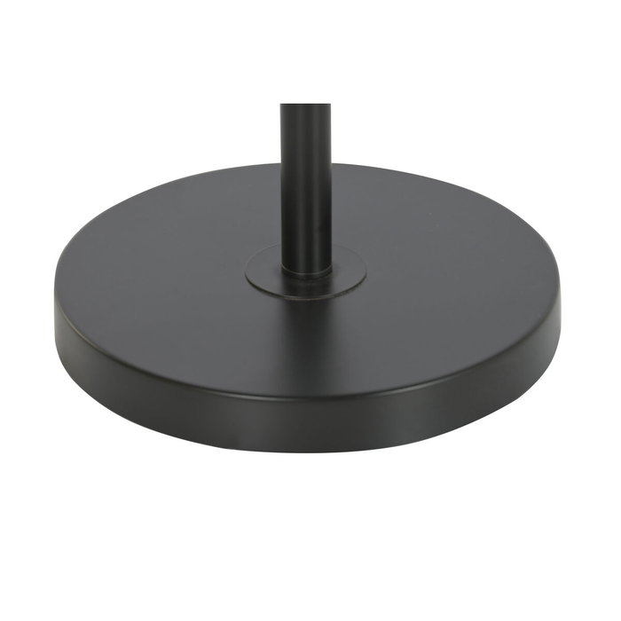 DKD Home Decor Lámpara de Pie de Metal y Cristal con Bolas, Negro