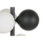 DKD Home Decor Lámpara de Pie de Metal y Cristal con Bolas, Negro