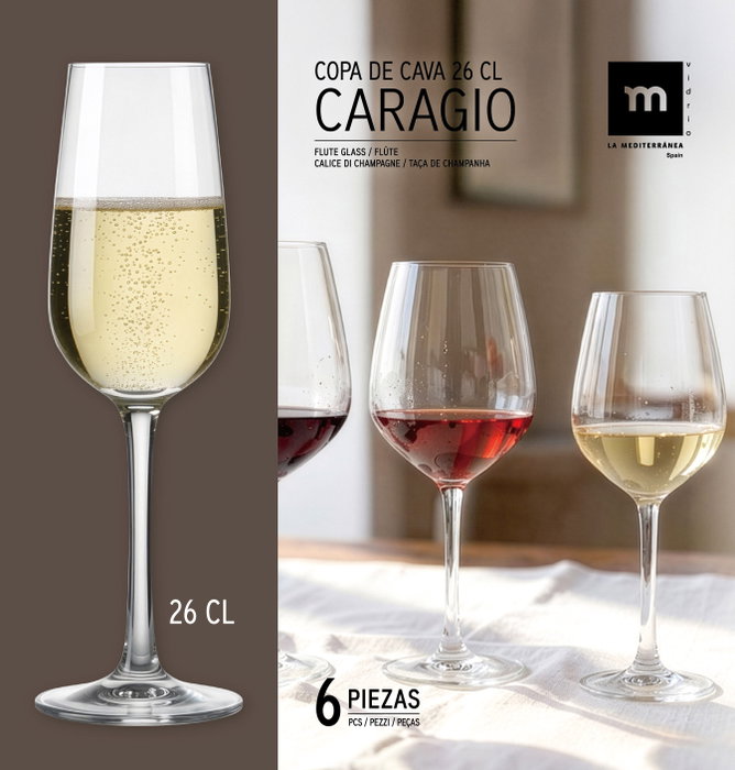 La Mediterranea Copa de Champagne Caragio 26cl La Mediterranea Copa de Champagne Caragio 26cl