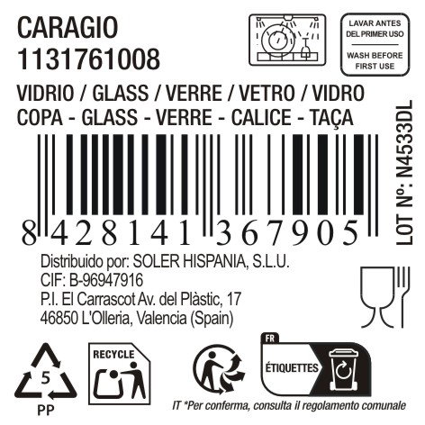 La Mediterranea Copa de Champagne Caragio 26cl