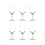 Summa Elba Copa Borgoña - Copa de Cristal, 22 cm de Alto, Capacidad 65 cl (Set de 6)