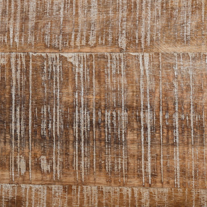 Mesa Comedor Redonda Blanco Decapé 150 X 150 X 76 cm Mesa Comedor Redonda Blanco Decapé 150 X 150 X 76 cm