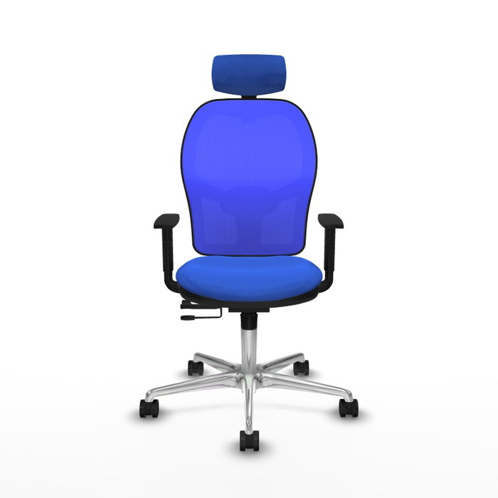 PIQUERAS Y CRESPO Silla de oficina Jorquera con mecanismo Sincro/Traslack en Azul