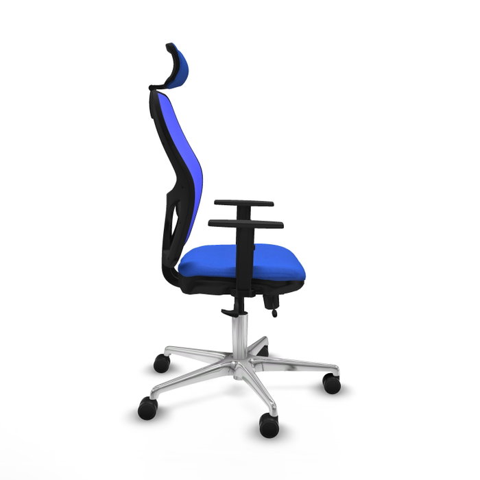 PIQUERAS Y CRESPO Silla de oficina Jorquera con mecanismo Sincro/Traslack en Azul