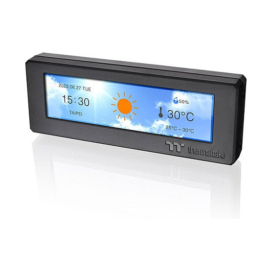 Thermaltake Kit de pantalla LCD de 3,9 pulgadas Negro para Tower 300 y Ceres 330