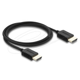 DeLOCK Cable HDMI 8K 60 Hz 48 Gbps con cubierta trenzada, 1 m