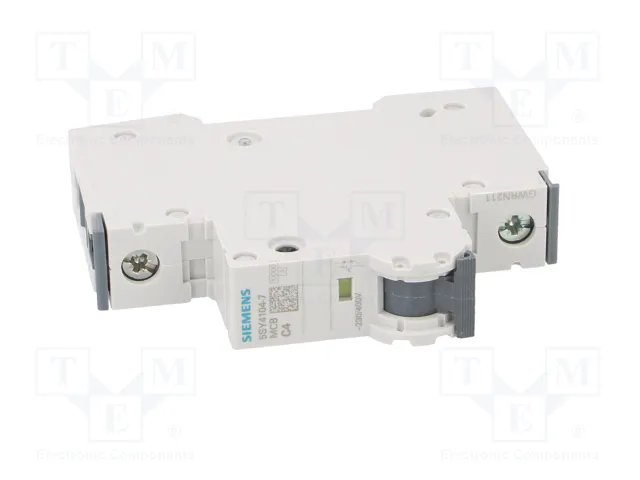 Siemens Automat C 5SY4104-7 1p 4A 10kA Siemens Automat C 5SY4104-7 1p 4A 10kA