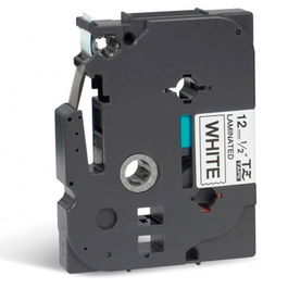 Brother TZe-231 - Cinta Laminada Blanco/Negro para Etiquetadoras P-touch, 12 mm x 8 m (Pack OEM, Compatible con P-touch)