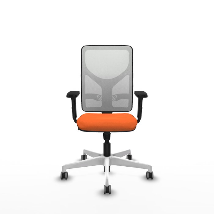 PIQUERAS Y CRESPO Silla de oficina Motilla con mecanismo Sincro, Naranja y Blanco PIQUERAS Y CRESPO Silla de oficina Motilla con mecanismo Sincro, Naranja y Blanco